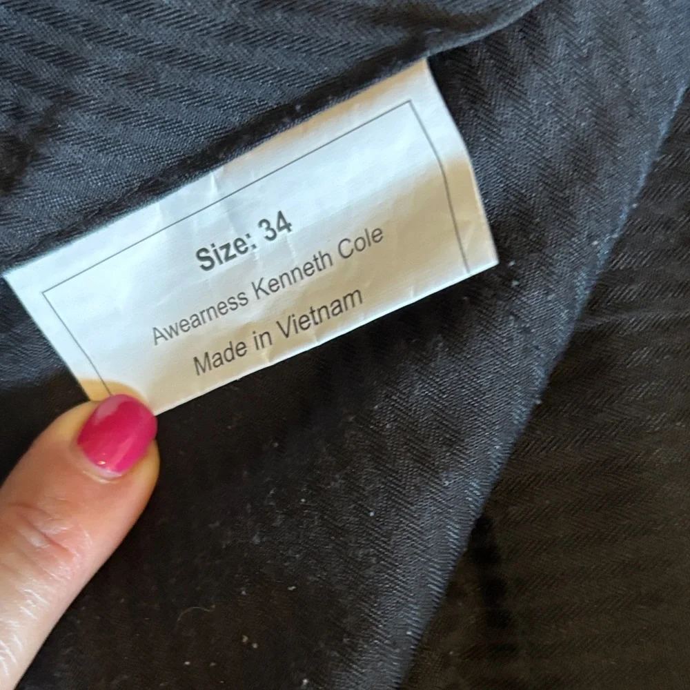 Men's Black Kenneth Cole Dress Pants